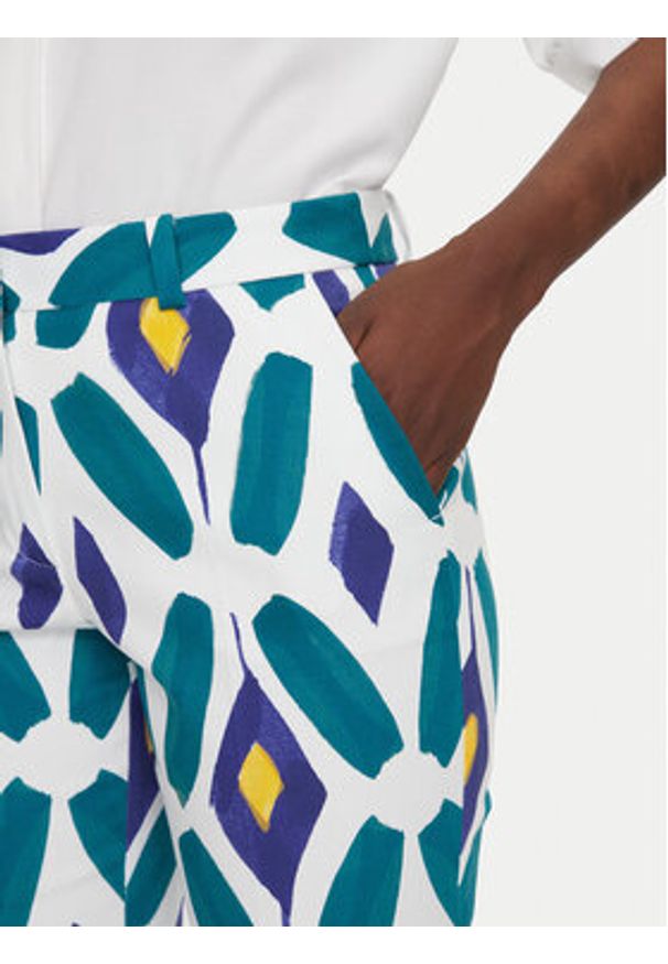 Luisa Spagnoli Spodnie materiałowe Asterisco 542057 Niebieski Regular Fit. Kolor: niebieski. Materiał: bawełna