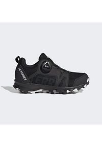 Adidas - Buty Terrex Agravic BOA Trail Running Kids. Kolor: czarny, szary, biały, wielokolorowy. Materiał: materiał. Model: Adidas Terrex. Sport: bieganie