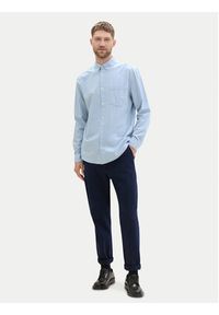 Tom Tailor Koszula 1042640 Niebieski Regular Fit. Kolor: niebieski. Materiał: bawełna #6
