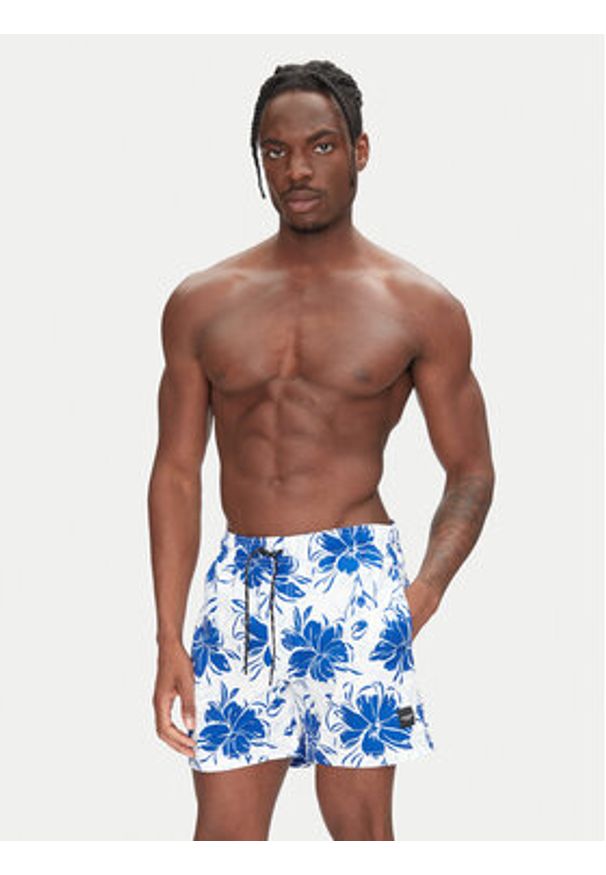 Jack & Jones - Jack&Jones Szorty kąpielowe Maui 12272832 Niebieski Regular Fit. Kolor: niebieski. Materiał: syntetyk