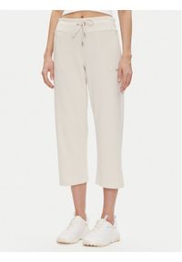 DKNY Sport Spodnie dresowe DP5P3624 Beżowy Regular Fit. Kolor: beżowy. Materiał: syntetyk