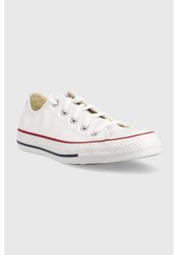 Converse - Tenisówki skórzane Chuck Taylor All Star C132173-WHITE. Nosek buta: okrągły. Zapięcie: sznurówki. Kolor: biały. Materiał: skóra #4