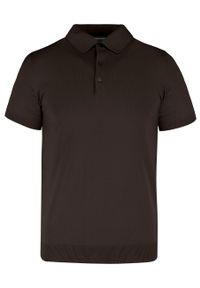 Volcano - Dzianinowa polówka O-MORO. Okazja: na co dzień. Typ kołnierza: polo. Materiał: dzianina. Wzór: moro. Styl: casual, elegancki, klasyczny #1