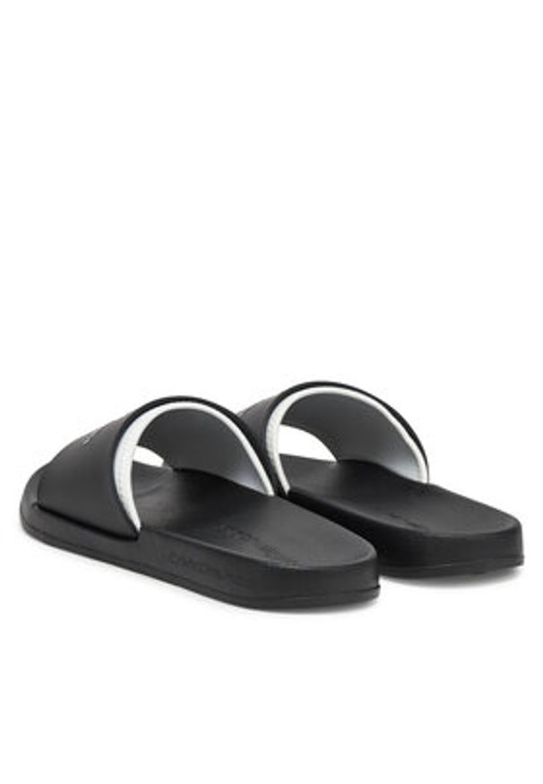 Calvin Klein Jeans Klapki Slide Rubber Neoprene Monologo YM0YM00361 Czarny. Kolor: czarny