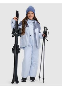 4f - 4F Kurtka narciarska membrana 5000 dziewczęca - niebieska 146 (10-11 lat). Kolor: fioletowy. Materiał: poliester, materiał. Sezon: lato #2