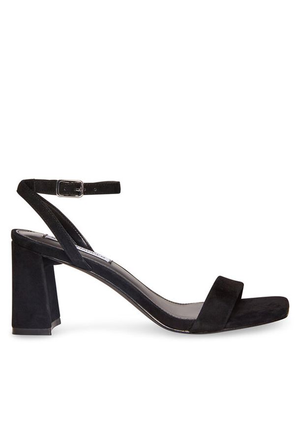 Steve Madden Sandały Luxe Sandal SM11002329-03002-015 Czarny. Kolor: czarny. Materiał: skóra, zamsz