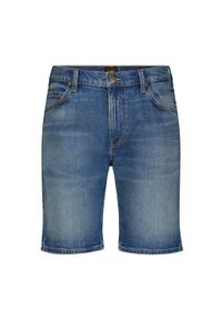 Lee - LEE RIDER SHORT MĘSKIE KRÓTKIE SPODENKI JEANSOWE JEANS WARM BREEZE 112349232 L73F016080. Materiał: jeans. Długość: krótkie #3