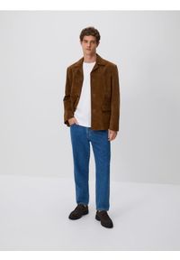 Reserved - Jeansy carrot fit - niebieski. Kolor: niebieski
