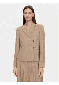 Herskind Marynarka Pli 5123110 Beżowy Regular Fit. Kolor: beżowy. Materiał: wiskoza