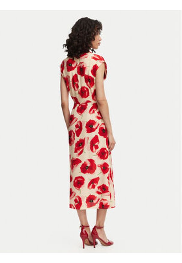 French Connection Sukienka letnia Poppy 719G6 Czerwony Regular Fit. Kolor: czerwony. Materiał: wiskoza. Sezon: lato