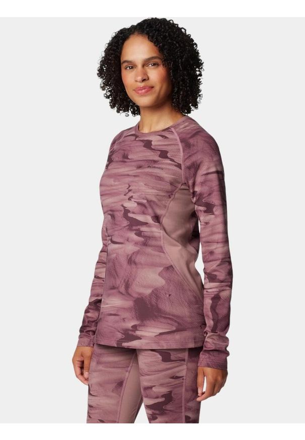 columbia - Koszulka Termiczna Damska Columbia Omni-Heat Infinity. Kolor: fioletowy. Długość rękawa: długi rękaw. Technologia: Omni-Heat (Columbia). Długość: długie. Sport: turystyka piesza