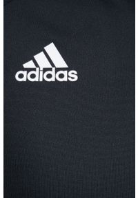 adidas Performance bluza sportowa męska kolor czarny gładka. Kolor: czarny. Materiał: materiał, skóra. Wzór: gładki. Styl: sportowy