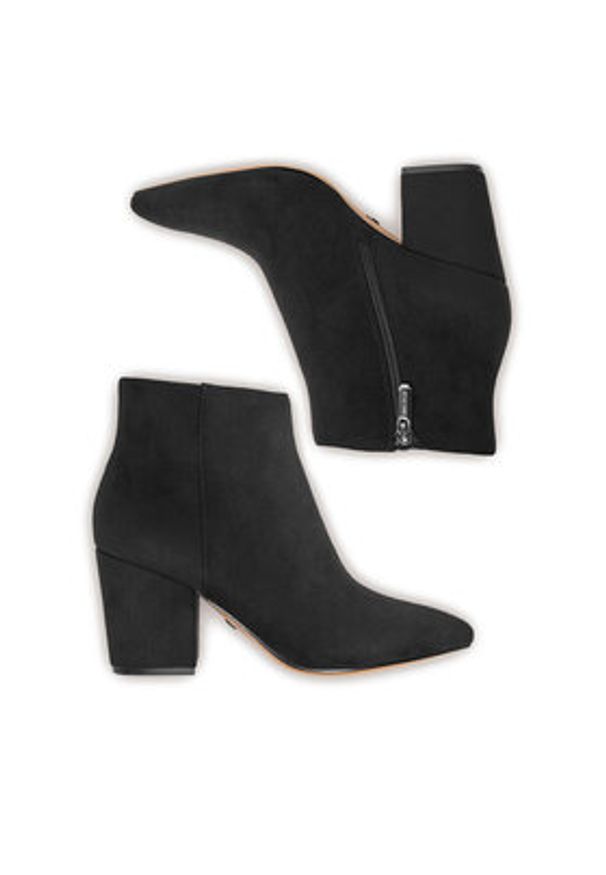 Nine West Botki CEO-ZAKIA-01 Czarny. Kolor: czarny. Materiał: materiał