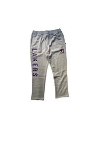 OUTERSTUFF - Spodnie dresowe Los Angeles Lakers Lebron James Master Class. Kolor: szary, fioletowy, wielokolorowy. Materiał: dresówka. Sport: bieganie, koszykówka #1