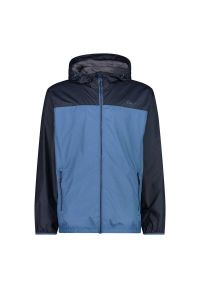 Kurtka przeciwdeszczowa z kapturem CMP. Typ kołnierza: kaptur. Kolor: niebieski, wielokolorowy, czarny. Sport: turystyka piesza #1