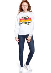 Wrangler - BLUZA WRANGLER 80´S RETRO SWEAT WHITE W6N0HO989. Kolor: biały. Styl: retro #5