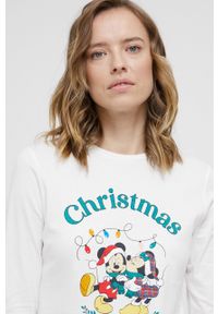 only - Only Piżama bawełniana x Disney kolor czerwony. Kolor: czerwony. Materiał: bawełna. Długość: długie. Wzór: motyw z bajki #5