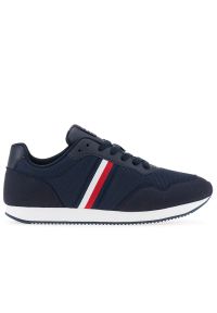 TOMMY HILFIGER - Buty Tommy Hilfiger Core Lo Runner FM0FM04504-DW5 - granatowe. Okazja: na co dzień. Kolor: niebieski. Materiał: materiał, poliester. Szerokość cholewki: normalna #1