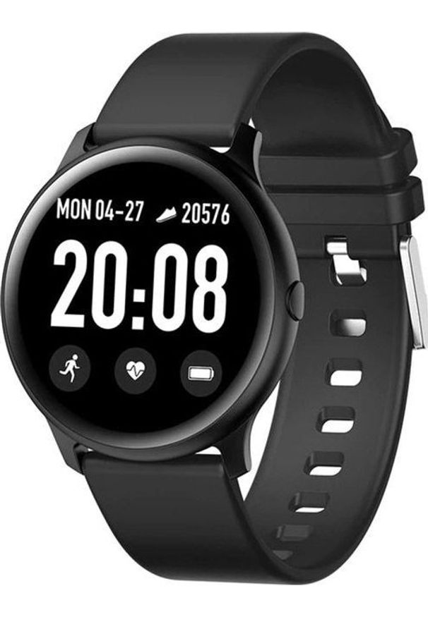 Smartwatch KingWear KW19 Czarny (KW19 black). Rodzaj zegarka: smartwatch. Kolor: czarny