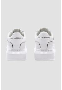 Karl Lagerfeld - KARL LAGERFELD Białe damskie sneakersy KAPRI Karl Signia, Rozmiar 38. Kolor: biały. Wzór: napisy #2