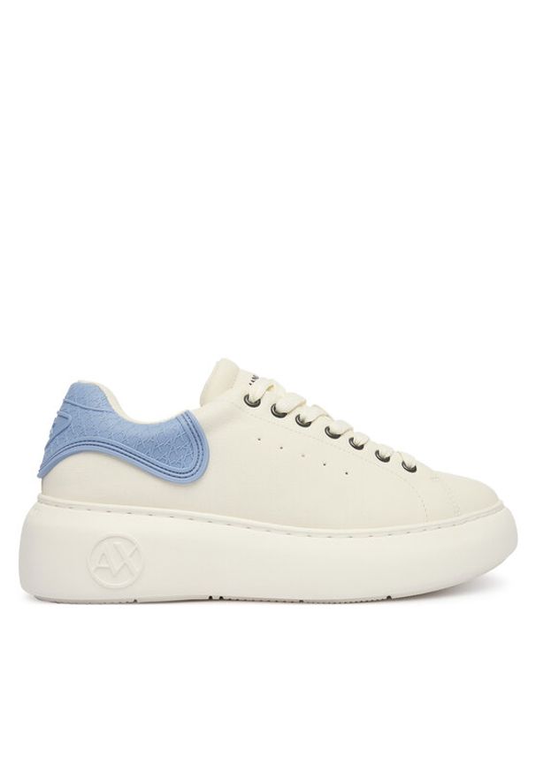 Armani Exchange Sneakersy XW002149 AF19528 MZ728 Biały. Kolor: biały. Materiał: skóra