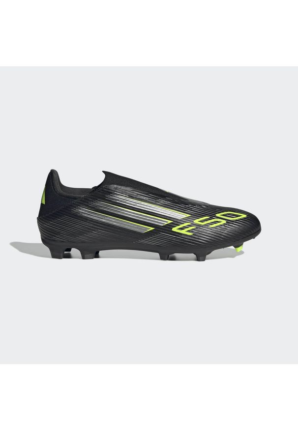 Adidas - Buty piłkarskie ADIDAS F50 League Laceless FG/MG. Materiał: syntetyk. Szerokość cholewki: normalna. Wzór: nadruk. Sport: piłka nożna