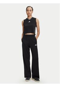 Adidas - adidas Spodnie dresowe Tiro Cut 3-Stripes Mesh JG4103 Czarny Loose Fit. Kolor: czarny. Materiał: syntetyk #4