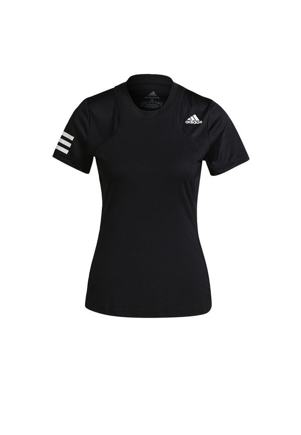 Koszulka damska Adidas Club Tennis sportowa czarna. Kolor: biały, wielokolorowy, czarny