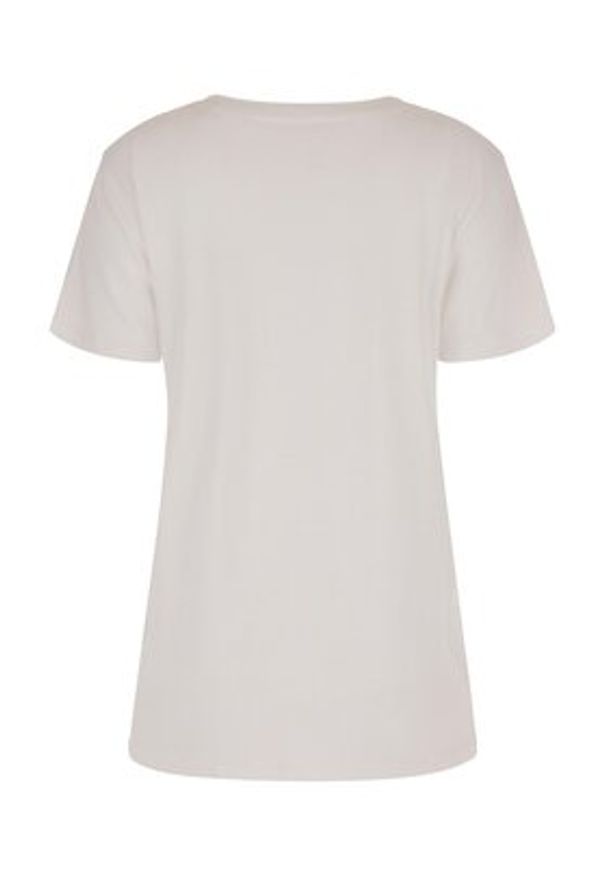 Guess T-Shirt Girl Easy W3GI18 K9SN1 Biały Regular Fit. Kolor: biały. Materiał: bawełna