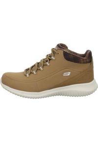 skechers - Buty do chodzenia damskie Skechers Ultra Flex Just Chill. Zapięcie: sznurówki. Kolor: brązowy. Materiał: syntetyk, tkanina, skóra, materiał. Szerokość cholewki: normalna. Model: Skechers Sport. Sport: turystyka piesza