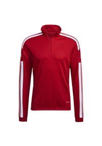 Adidas - Bluza piłkarska męska adidas Squadra 21 Training Top. Kolor: biały, różowy, czerwony, wielokolorowy. Materiał: dresówka. Sport: piłka nożna