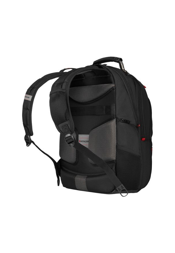 Plecak Wenger Pegasus Delux 16'' czarny. Kolor: czarny. Materiał: materiał. Styl: biznesowy, casual