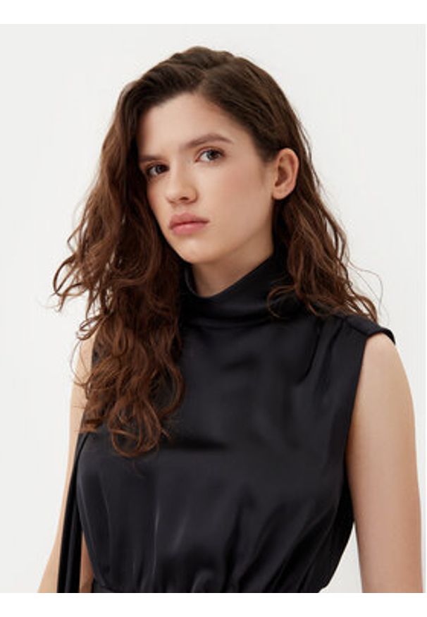 Hugo - HUGO Sukienka koktajlowa Karile 50534559 Czarny Slim Fit. Kolor: czarny. Materiał: syntetyk. Styl: wizytowy