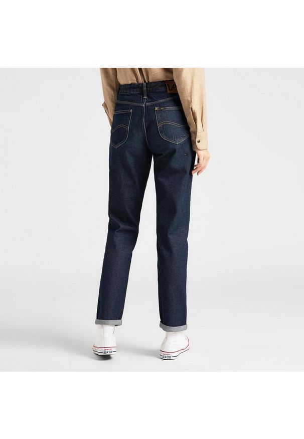 Lee - LEE MOM STRAIGHT DAMSKIE SPODNIE JEANSOWE L32IRDQC 112107613