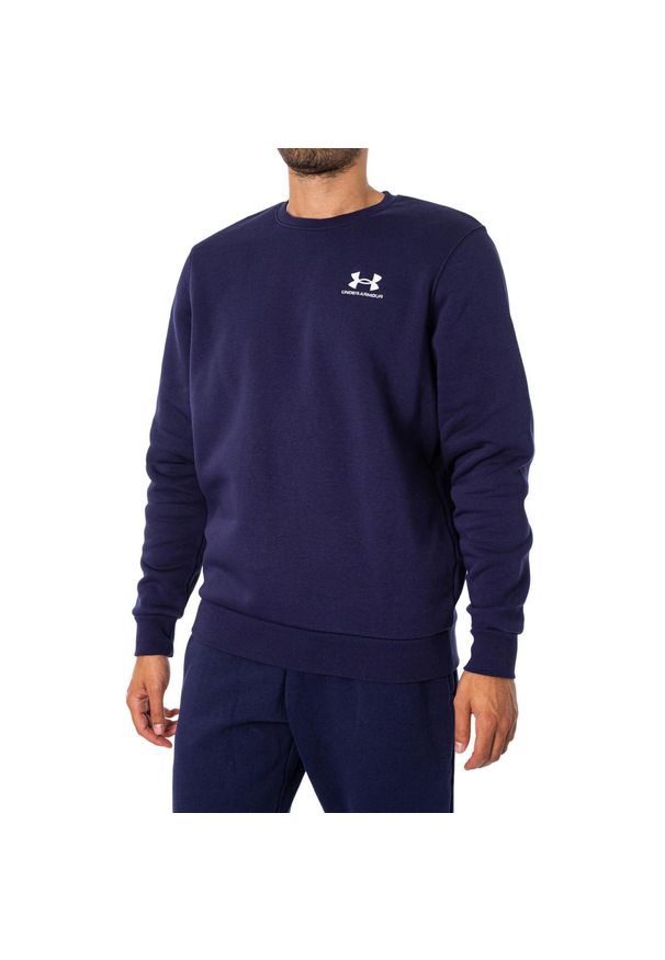 Bluza Under Armour Essential Fleece. Kolor: niebieski, biały, wielokolorowy. Sport: fitness
