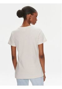 Pinko T-Shirt Start 101752 A1NW Beżowy Regular Fit. Kolor: beżowy. Materiał: bawełna #6
