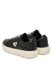 Love Moschino - LOVE MOSCHINO Sneakersy JA15294G1PIAM00A Czarny. Kolor: czarny. Materiał: skóra #4