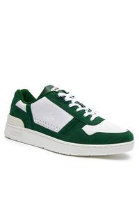 Lacoste Sneakersy T-Clip Contrasted 747SMA0070 Biały. Kolor: biały. Materiał: skóra