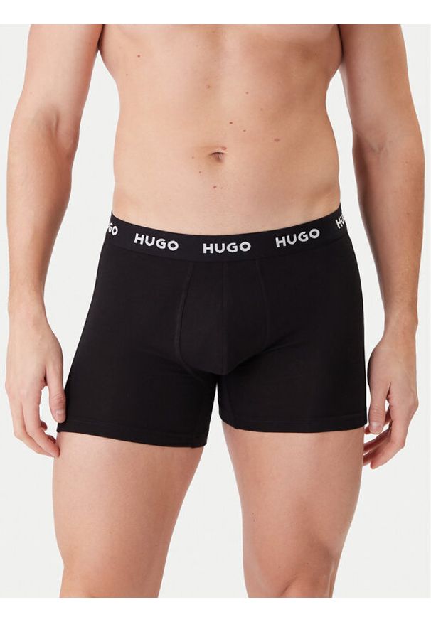 Hugo - HUGO Komplet bokserek Triplet 50532613 Czarny. Kolor: czarny. Materiał: bawełna