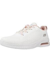 skechers - Buty Kobieta Skechers Squad Air biały. Kolor: biały. Materiał: syntetyk, tkanina, materiał