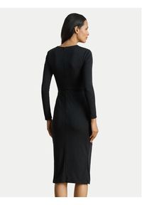 Lauren Ralph Lauren - LAUREN RALPH LAUREN Sukienka codzienna 200980222001 Czarny Slim Fit. Okazja: na co dzień. Kolor: czarny. Materiał: syntetyk. Typ sukienki: proste. Styl: casual #4