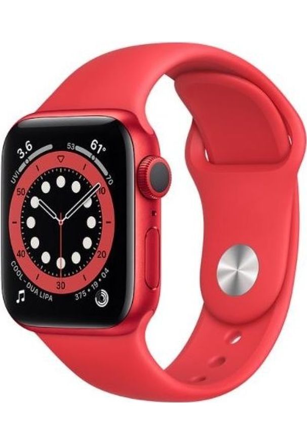 APPLE - Smartwatch Apple Watch Series 6 GPS + Cellular 40mm Red Alu Red Sport Czerwony (M06R3WB/A). Rodzaj zegarka: smartwatch. Kolor: czerwony. Styl: sportowy