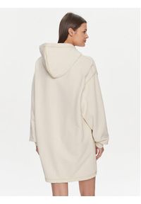 Calvin Klein Jeans Sukienka codzienna Hero Monologo Hoodie Dress J20J223245 Écru Relaxed Fit. Okazja: na co dzień. Materiał: bawełna. Typ sukienki: proste. Styl: casual #3