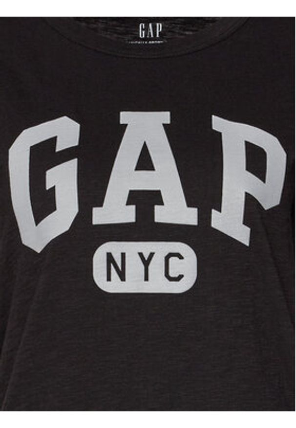 GAP - Gap T-Shirt 871344-05 Czarny Regular Fit. Kolor: czarny. Materiał: bawełna