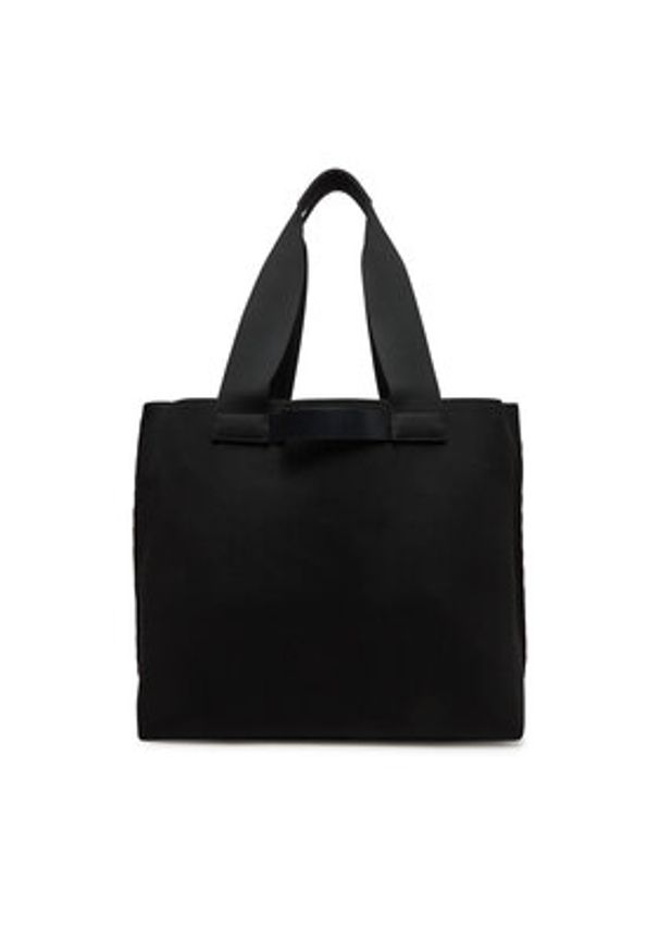 Calvin Klein Torba Ck Ease E/W Tote Knit K50K512892 Czarny. Kolor: czarny. Materiał: materiał