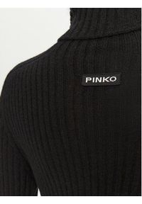 Pinko - PINKO Sukienka dzianinowa Highlander 104470 A278 Czarny Regular Fit. Kolor: czarny. Materiał: wełna