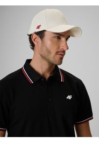 4f - 4F Czapka kibica z daszkiem uniseks - biała S/M (58cm). Kolor: biały. Materiał: tkanina, materiał, bawełna. Styl: casual, sportowy #1
