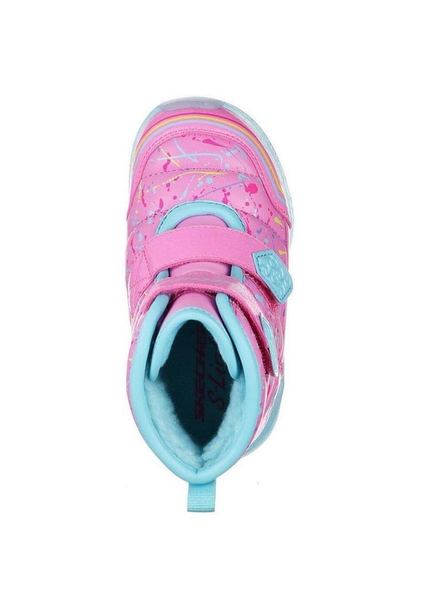 skechers - Buty Skechers Lights Illumi, Dzieci. Okazja: na co dzień. Kolor: różowy. Materiał: materiał