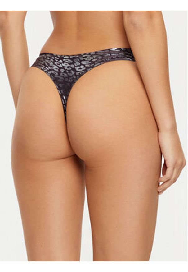 Chantelle Stringi Soft Stretch C11DG9 Granatowy. Kolor: niebieski. Materiał: syntetyk