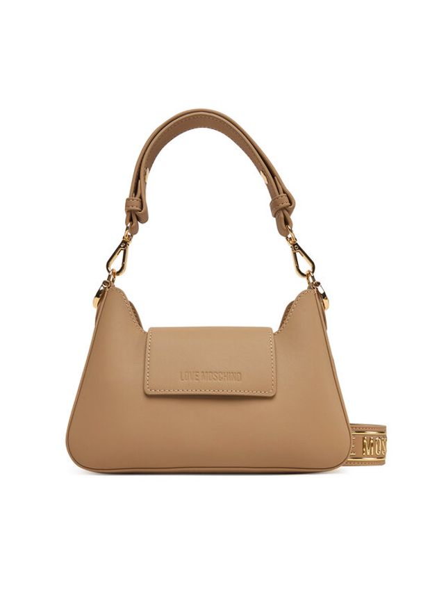 Love Moschino - LOVE MOSCHINO Torebka JC4291PP1NL1410A Beżowy. Kolor: beżowy. Materiał: skórzane